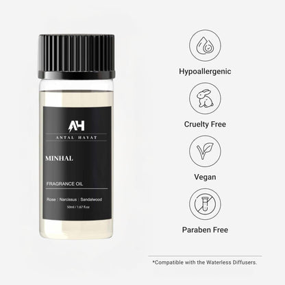Hotel Scents Diffuser Oil Minhal 50ml – Iris de Nuit Inspired Luxury Home Fragrance