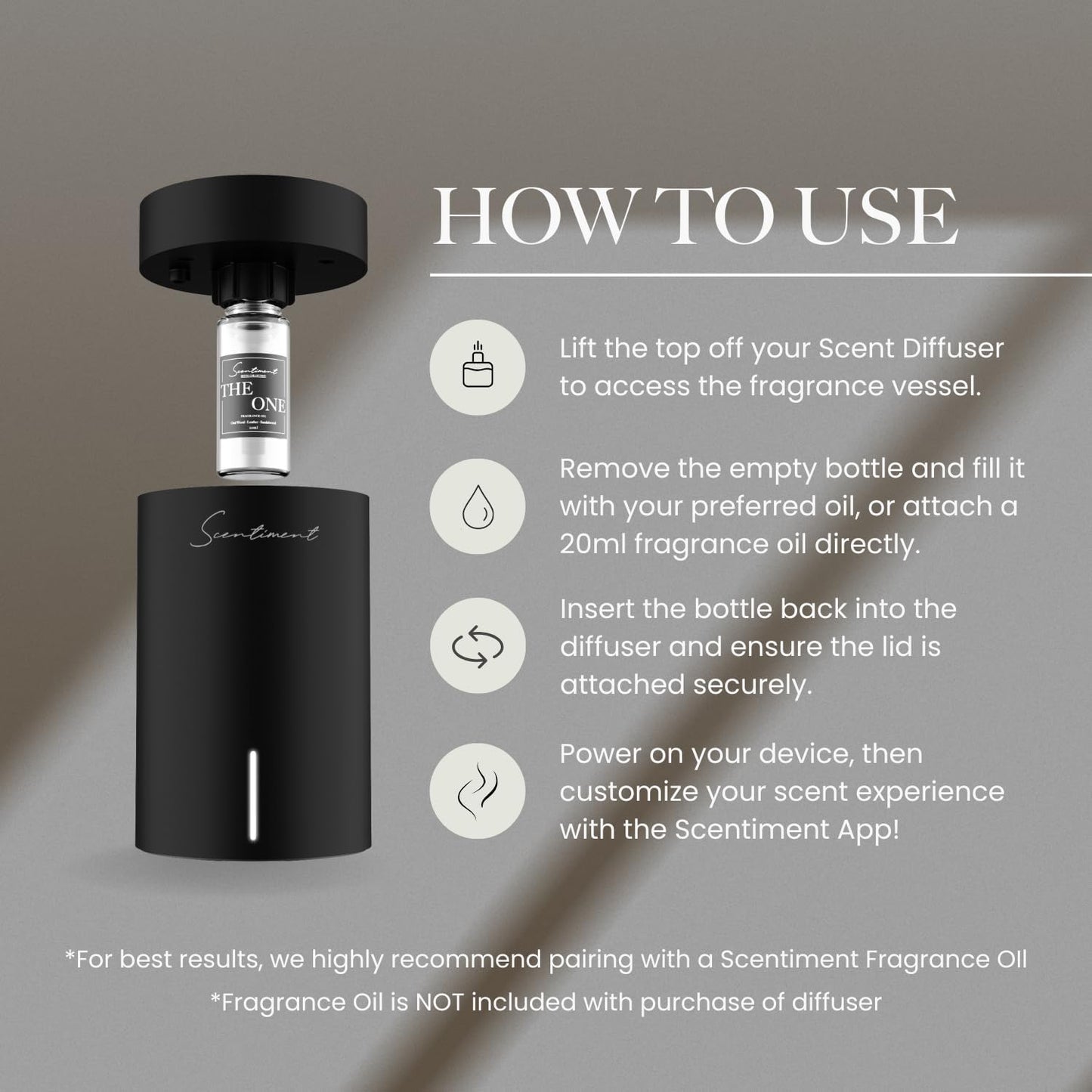 Mini Silver Diffuser Discovery Kit | Portable Cold-Air Diffuser & 3 Fragrance Oils (20mL)