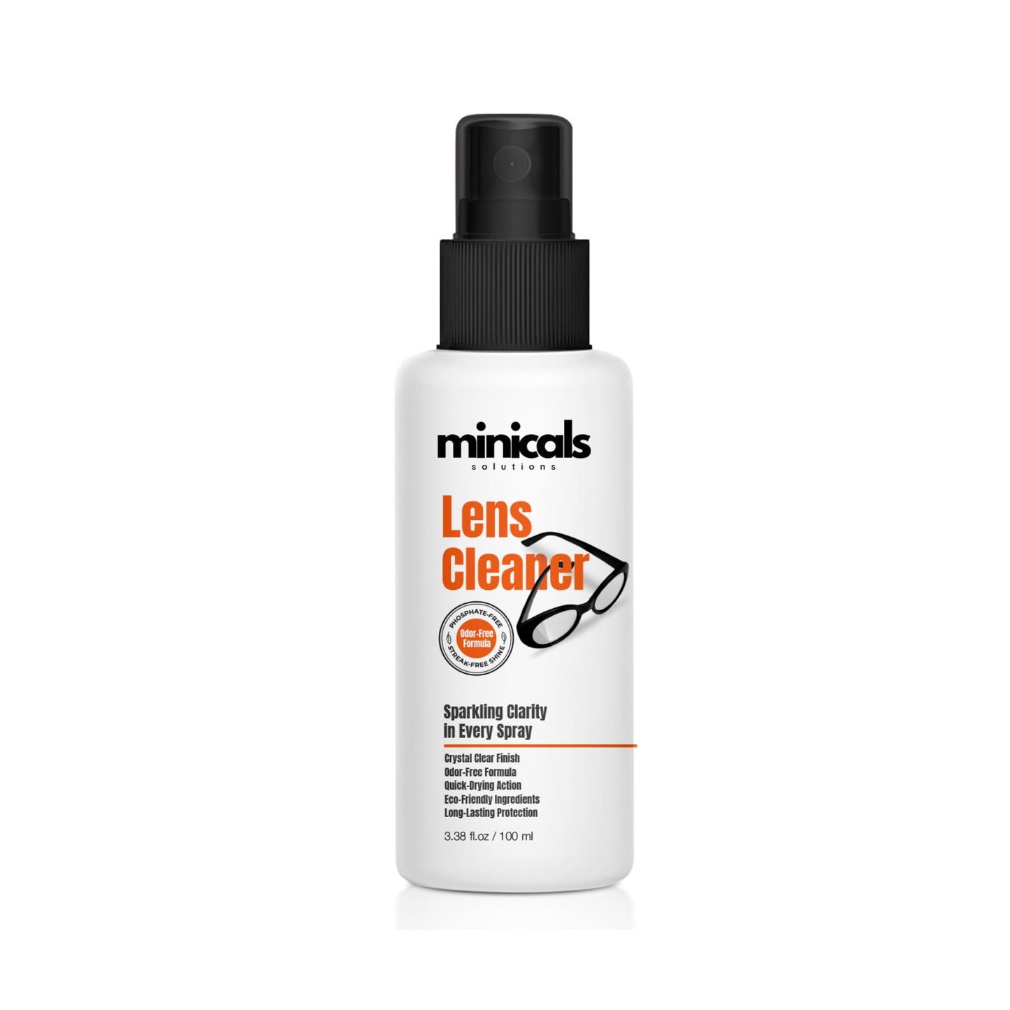 MINICALS Eyeglass Cleaner Spray with Microfiber Cloth | Compact Lens Cleaner Kit