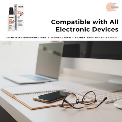 MINICALS Eyeglass Cleaner Spray with Microfiber Cloth | Compact Lens Cleaner Kit