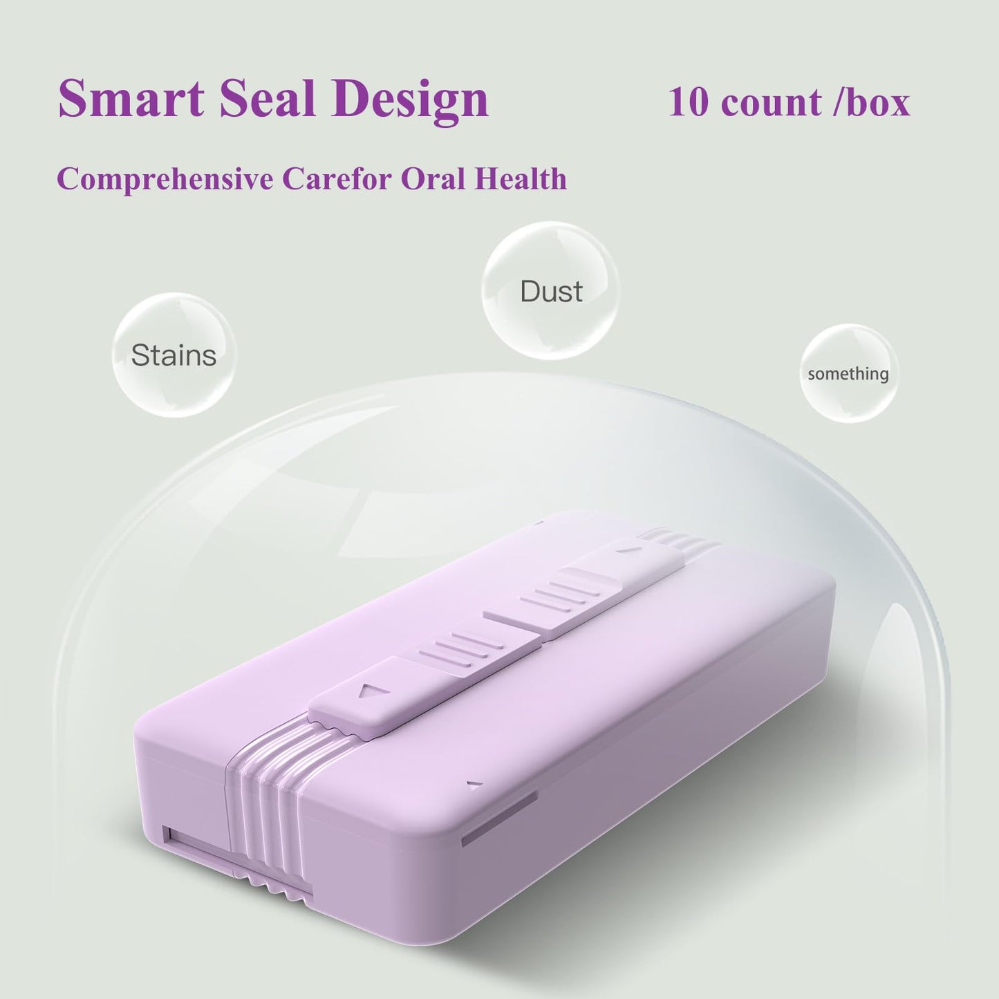 Twin Line Dental Floss Picks Dispenser – 2 Boxes, Lime Flavor, Portable Case