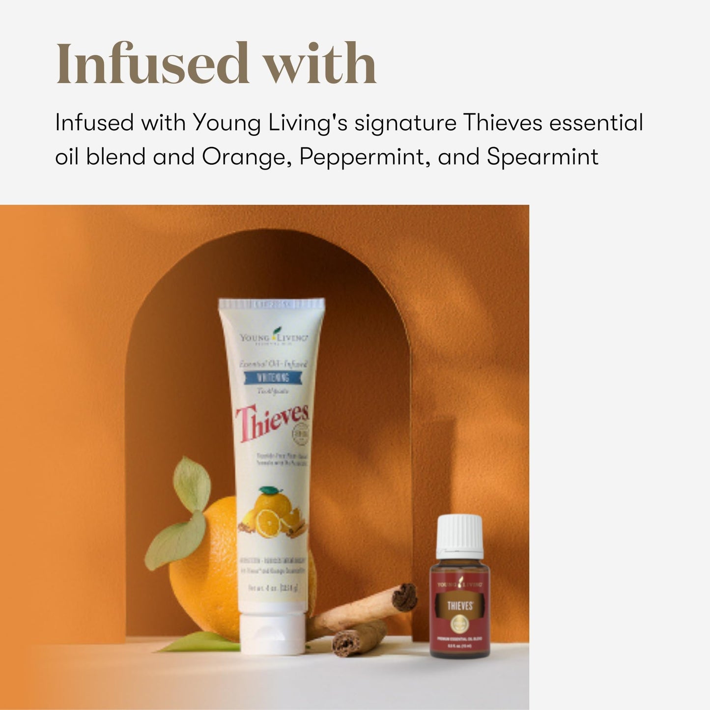 Young Living Thieves Whitening Toothpaste – Fluoride-Free, 4 oz