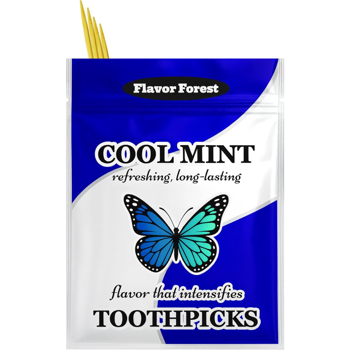 Mint Flavored Toothpicks 200ct - Fresh Birch Wood