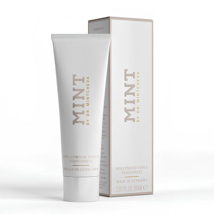 Mint Hollywood Smile Toothpaste 85 ml - Fluoride-Free Vegan Whitening