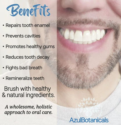 Remineralizing Tooth Powder - Cool Mint (Fluoride Free, SLS Free, Nano Free)