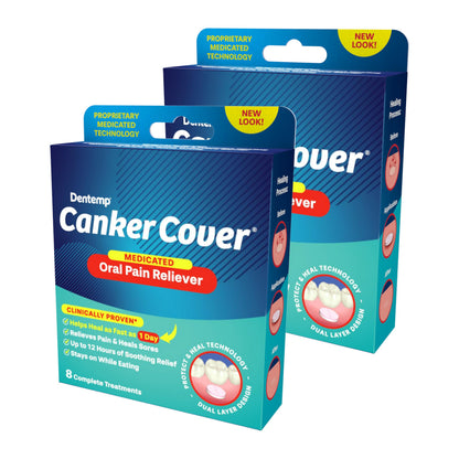 Dentemp Canker Cover – Canker Sore Pain Relief Tablets (16 Count)