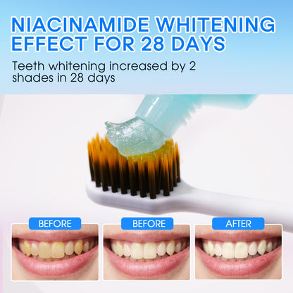 Hotluck Niacinamide Whitening Toothpaste – Mint & Peach, 3.53oz Pack of 4