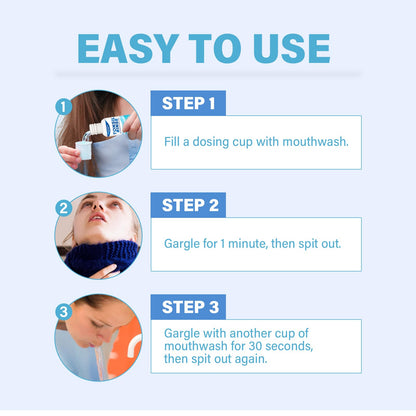 Tonsil Stone Remover Mouthwash - Natural Ingredients, Soothes Tonsils & Fresh Breath (Mint)
