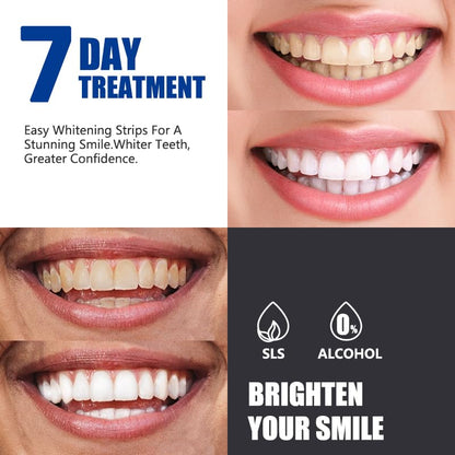 Teeth Whitening Strips – Mint 14-Count | 7-Day Whitening Kit