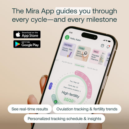 Mira Max Fertility Monitor & Ovulation Test Kit | 7x More Accurate At-Home Hormone Tracker