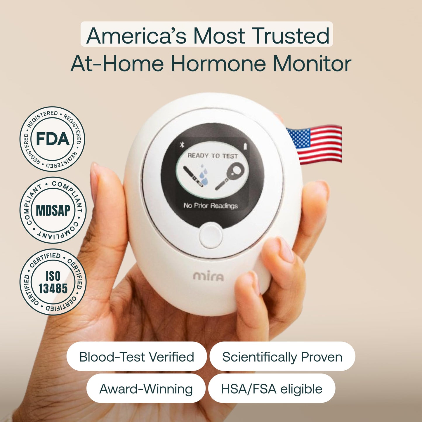 Mira Max Fertility Monitor & Ovulation Test Kit | 7x More Accurate At-Home Hormone Tracker