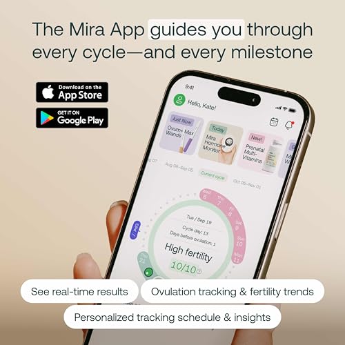 Mira Max Fertility Monitor & Ovulation Kit – At-Home LH, E3G & PdG Tracker (7x More Accurate)