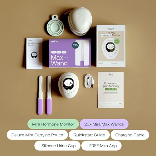 Mira Max Fertility Monitor & Ovulation Kit – At-Home LH, E3G & PdG Tracker (7x More Accurate)