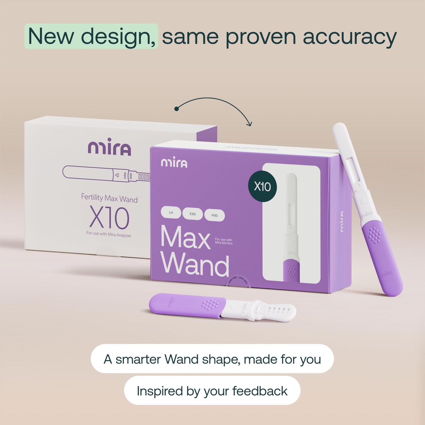 Mira Max Fertility Monitor & Ovulation Test Kit | 7x More Accurate At-Home Hormone Tracker