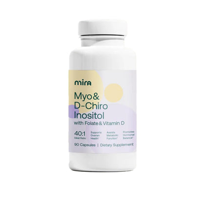 MIRA PCOS Supplement - Myo-Inositol 40:1 for Hormonal Balance | 90 Capsules