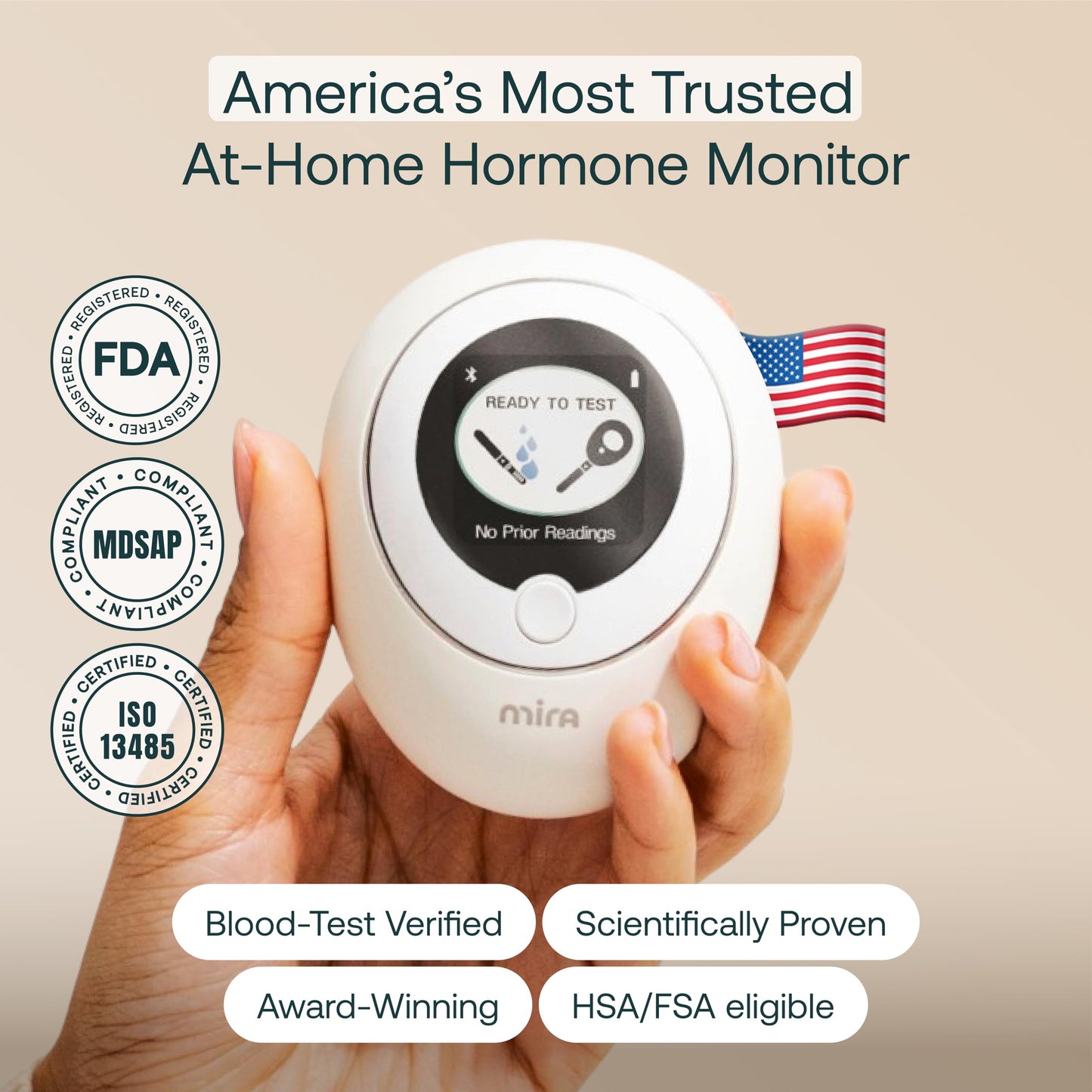 Mira Ultra4 Fertility Monitor & Ovulation Test Kit – Track 4 Hormones at Home, 20 Tests Included