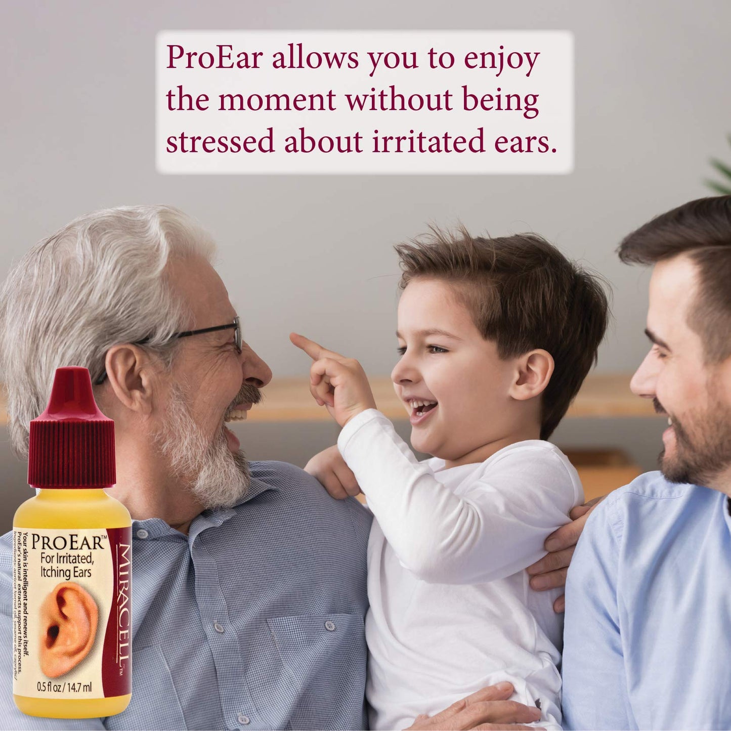 Miracell ProEar Ear Drops — Hydrating Ear Moisturizer, Wax Softener, 0.5 oz