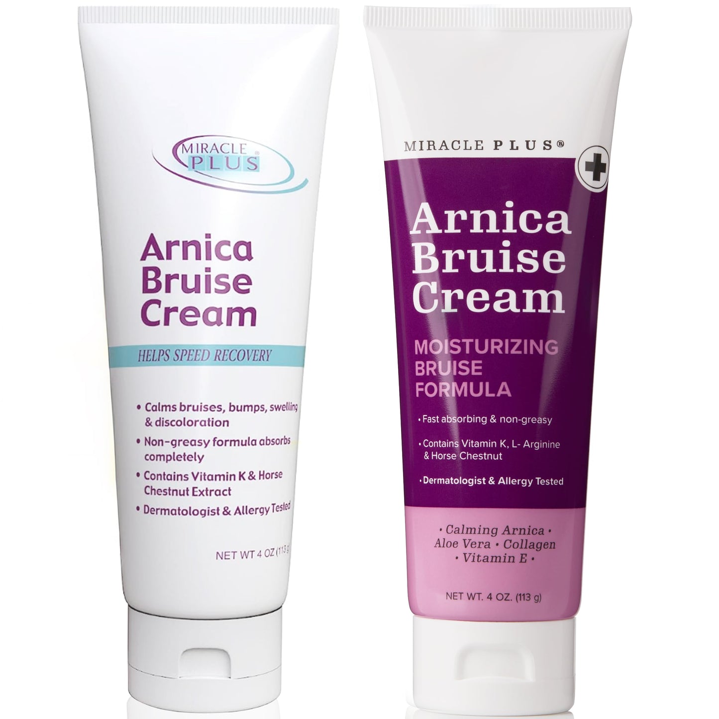 Miracle Plus Arnica Cream Extra Strength – Bruise Relief Lotion (2-Pack)