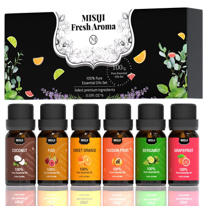 MISIJI Essential Oils for Diffuser – Aromatherapy & Home Fragrance Kit