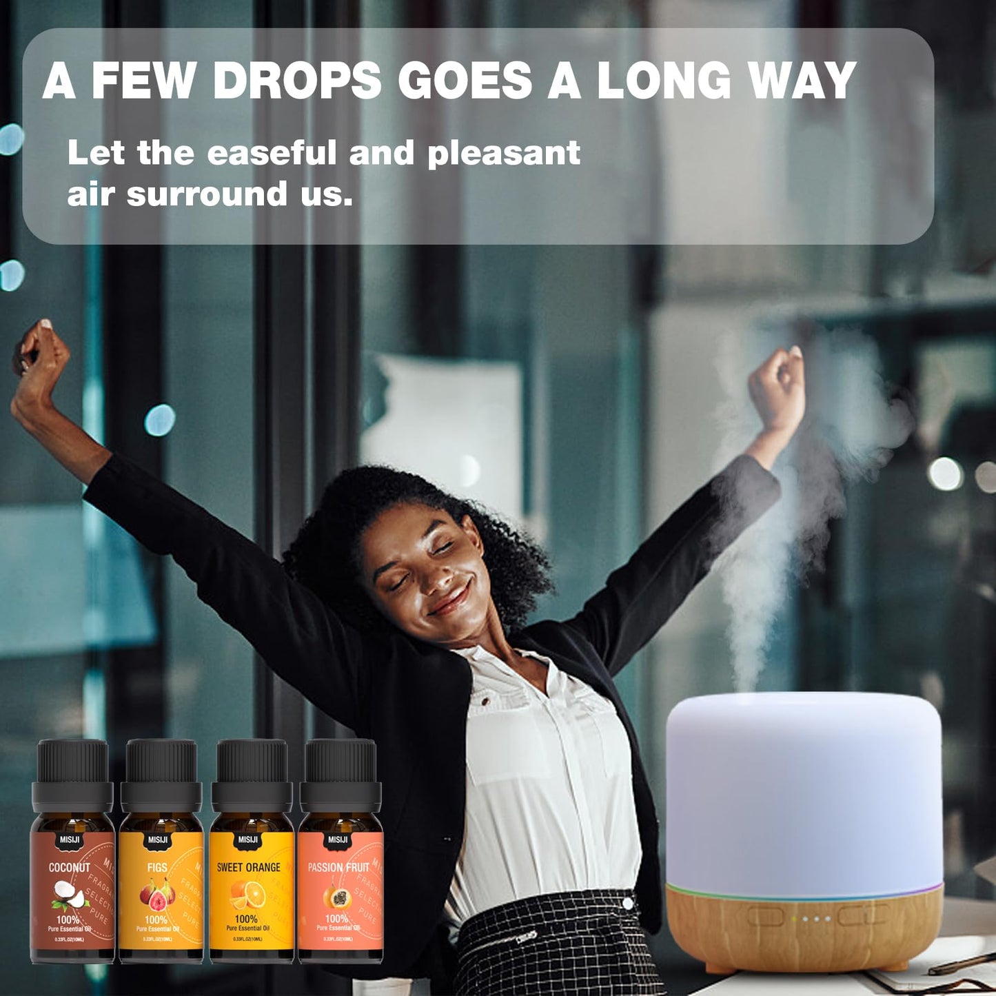 MISIJI Essential Oils for Diffuser – Aromatherapy & Home Fragrance Kit