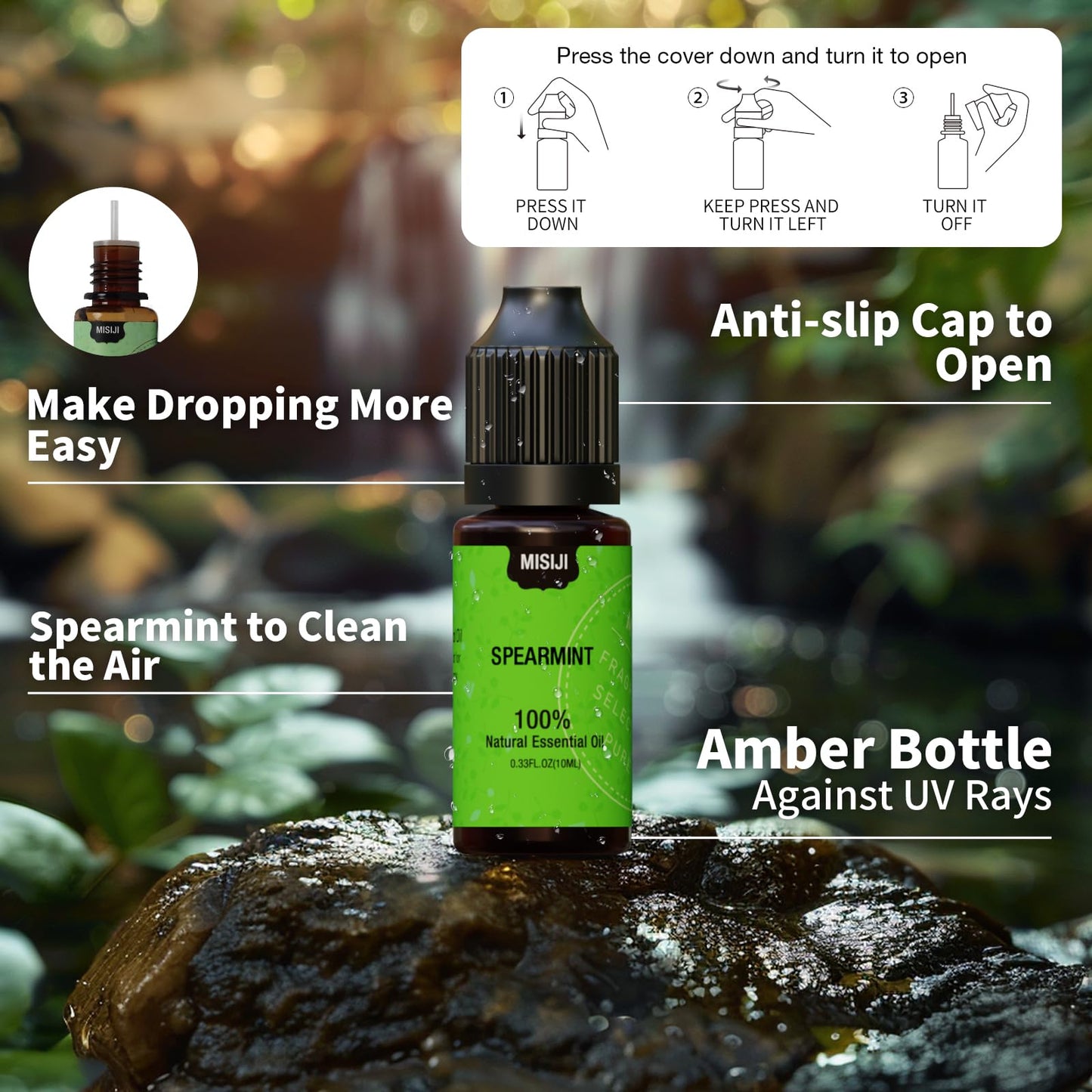 MISIJI Essential Oils Set – 10 Scents for Diffuser & Aromatherapy