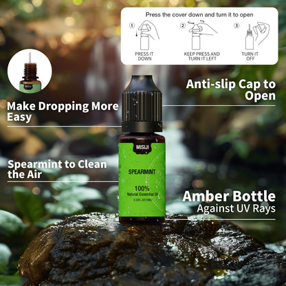 MISIJI Essential Oils Set – 10 Scents for Diffuser & Aromatherapy