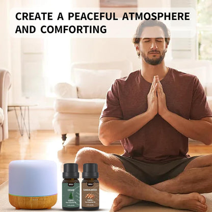 MISIJI Essential Oils Set - 6x10ml for Diffusers, Aromatherapy & DIY