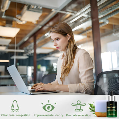 MISIJI Rosemary Essential Oil - 1 FL OZ | Diffuser, Aromatherapy & Craft Making