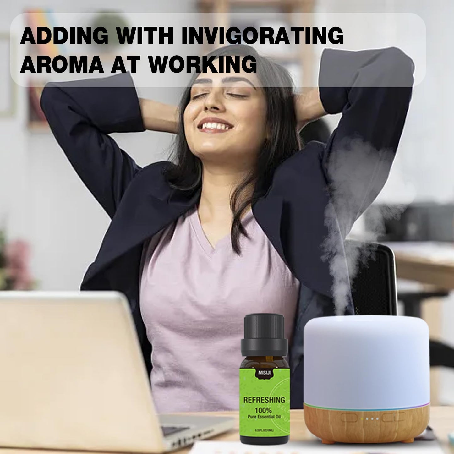 MISIJI Well-Being Essential Oils Set – 6 x 10ml for Diffuser, Aromatherapy, Skin, Laundry, Candle & Soap Making
