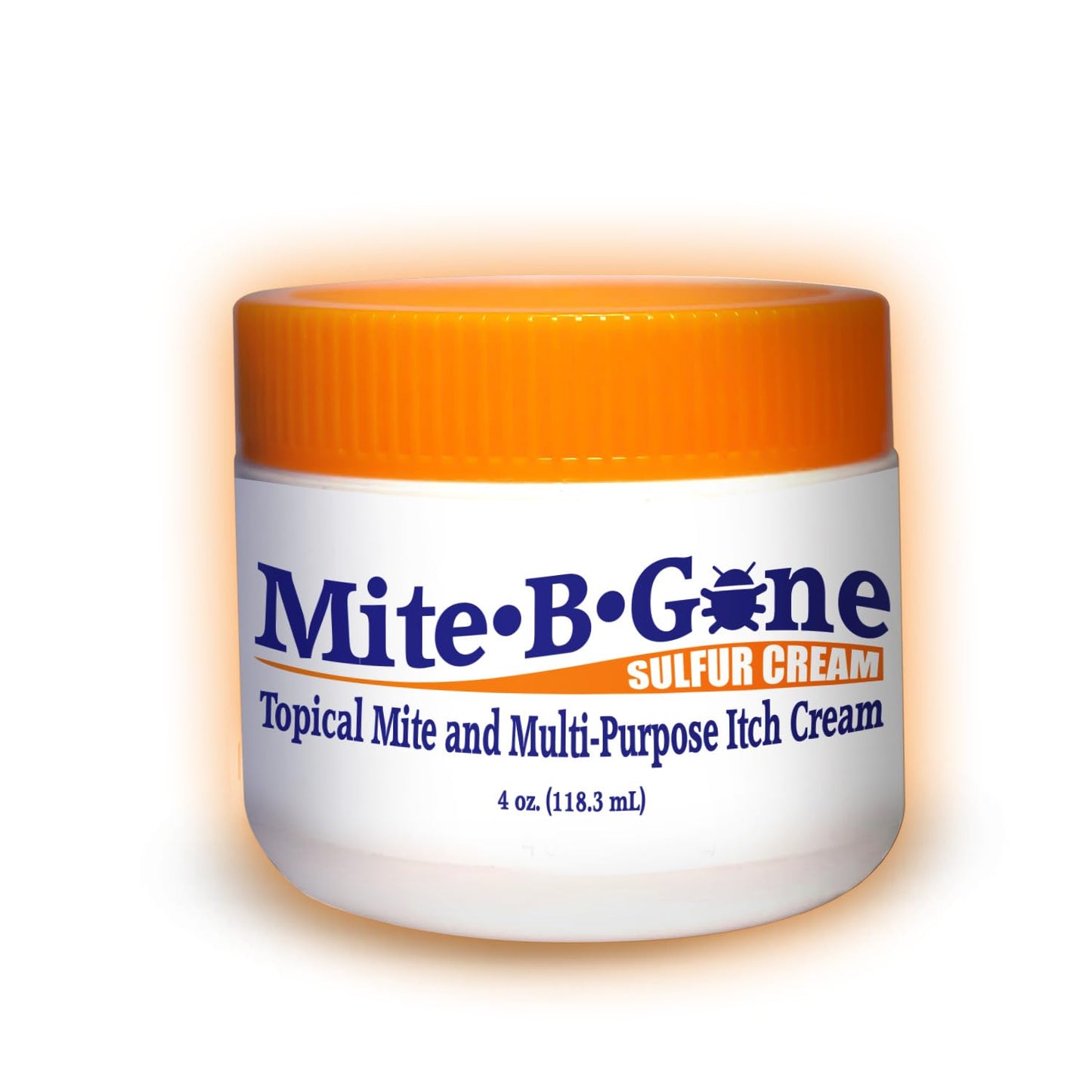 Mite-B-Gone Mite Cream & Bite Relief - Natural Sulfur Cream for Itch & Redness | Safe for Kids & Adults | 4 oz