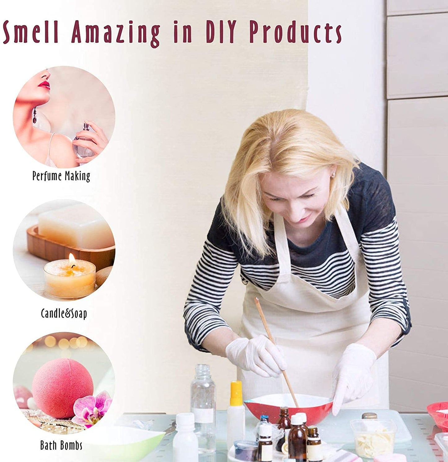 MitFlor All for Her: 6x10ml Essential Oils Set for Diffusers & DIY