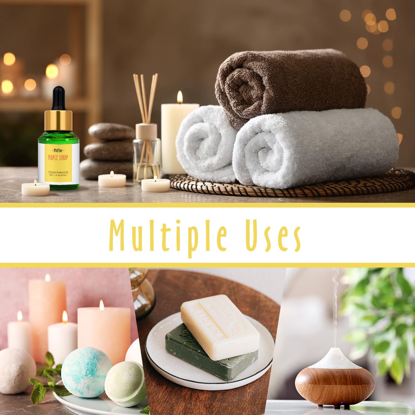 MitFlor Maple Syrup Fragrance Oil 30ml – Diffuser, Soap & Candle Scent