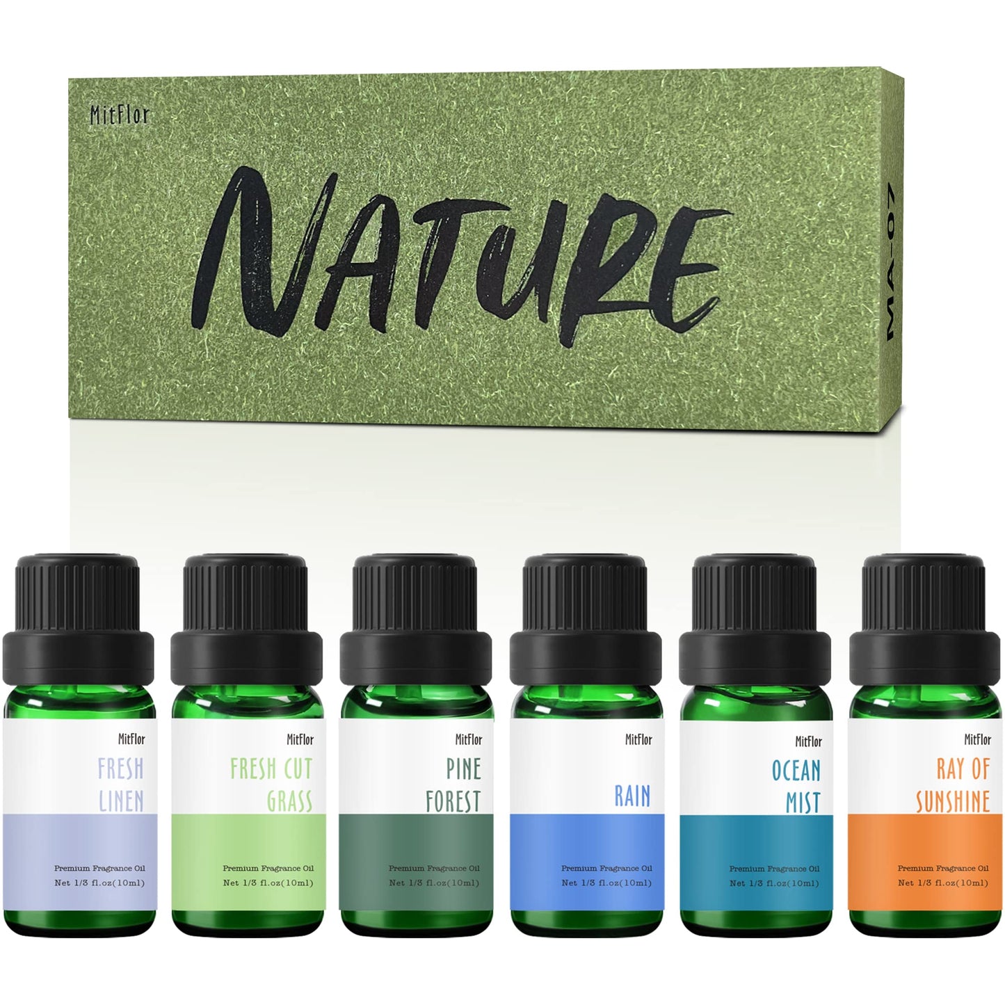 MitFlor Nature Set – 6x10ml Fragrance Oils for Diffusers, Soap & Candle Making