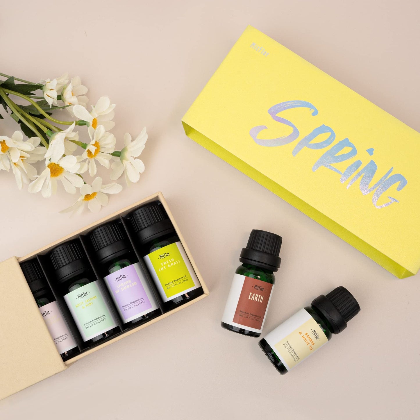 MitFlor Spring Fragrance Oils Set - 6x10ml Premium Essential Oils