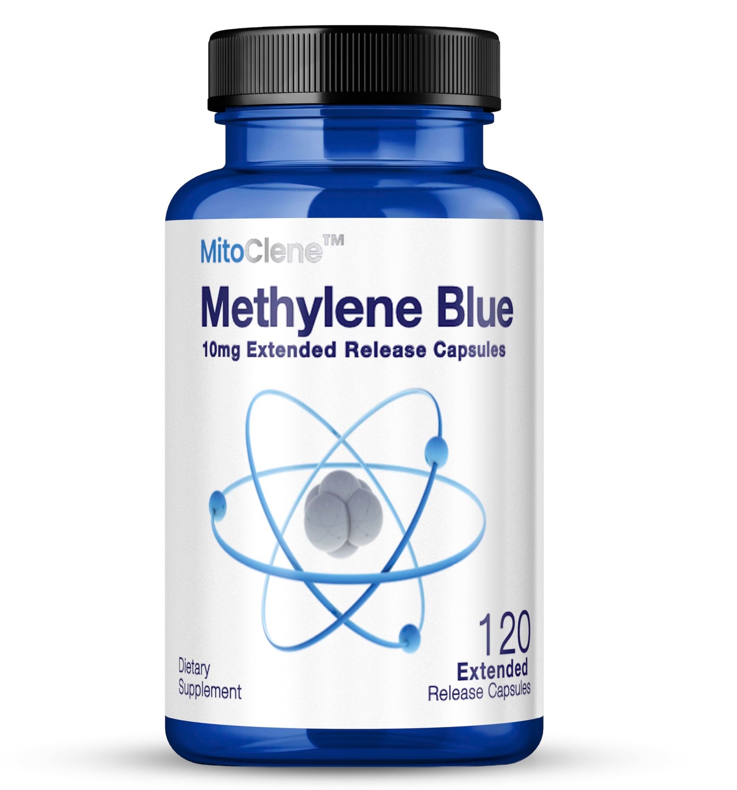 MitoClene 10mg Methylene Blue Capsules – Extended Release, 120 Count, Vitamin C & Zinc Picolinate