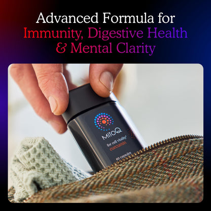 MitoQ Curcumin Advanced CoQ10 — Immunity, Digestive Health & Cell Vitality (60 Capsules)
