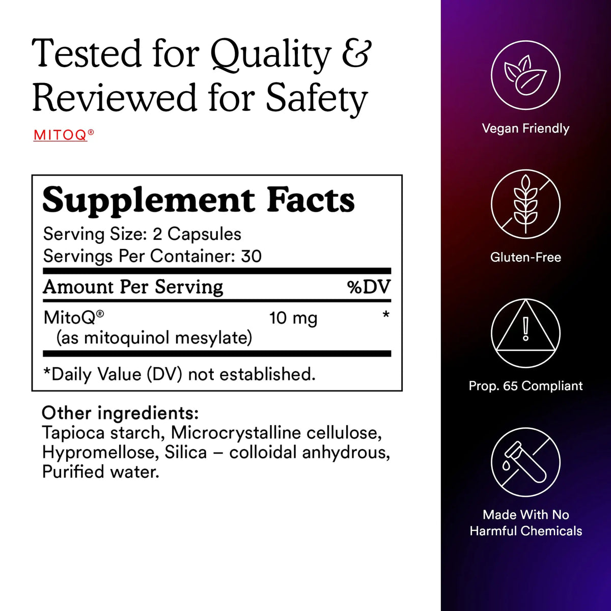 MitoQ Pure Advanced Mitochondria Supplement | Superior Bioavailability for Energy, Aging & Vitality BritishVita | Premium UK Vitamins & Wellness Supplements