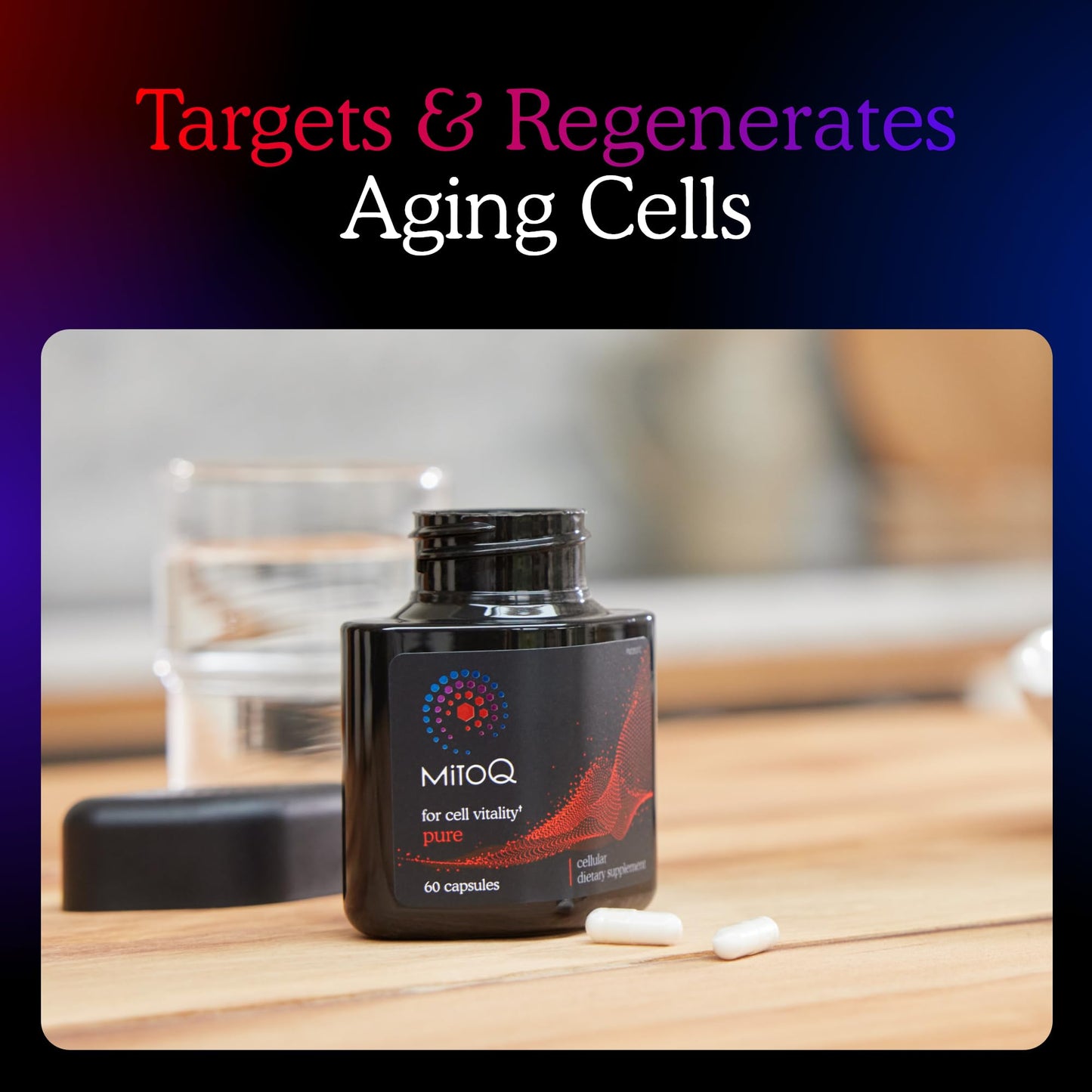 MitoQ Pure: Advanced Mitochondria Supplement for Energy, Vitality & Healthy Aging