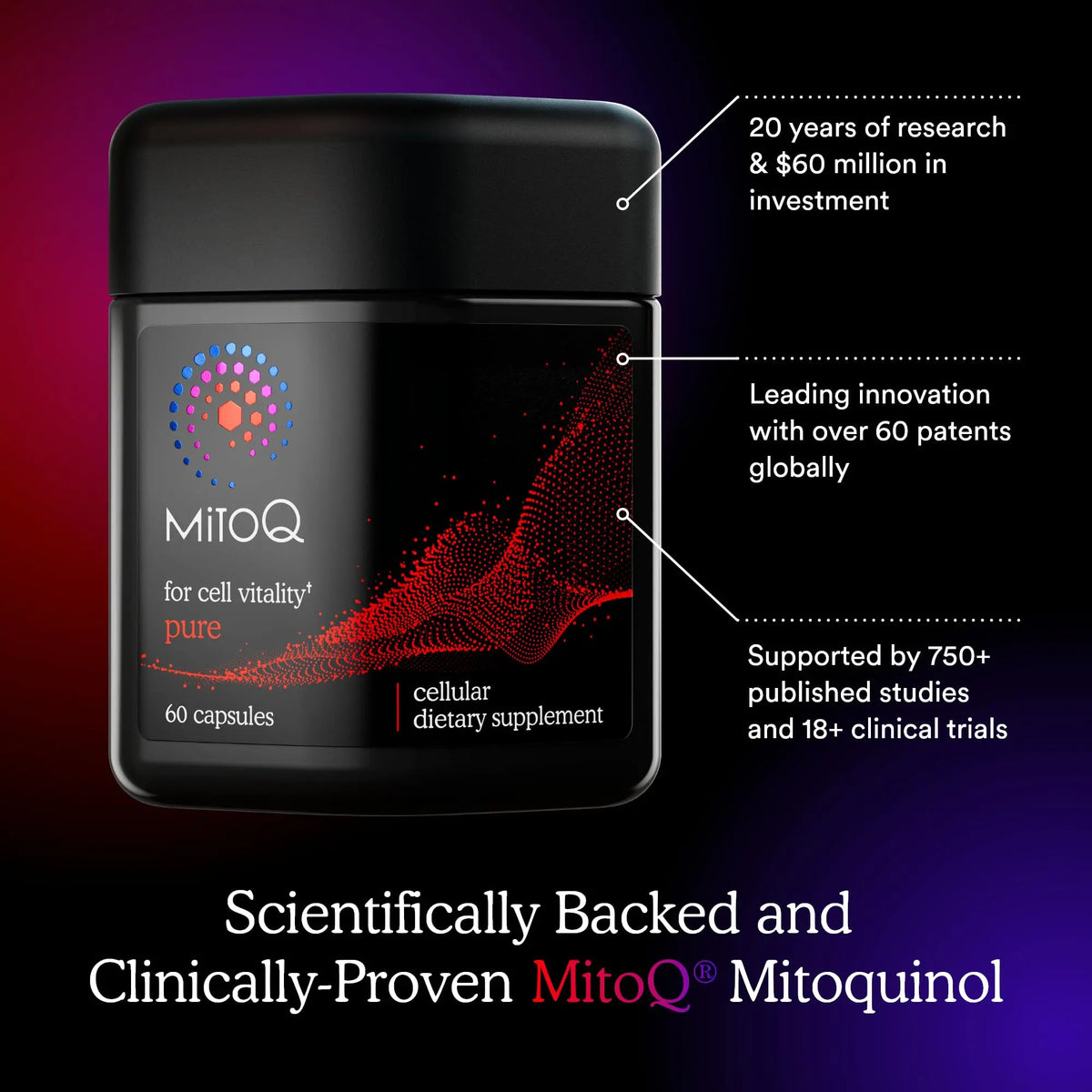 MitoQ Pure Advanced Mitochondria Supplement | Superior Bioavailability for Energy, Aging & Vitality BritishVita | Premium UK Vitamins & Wellness Supplements