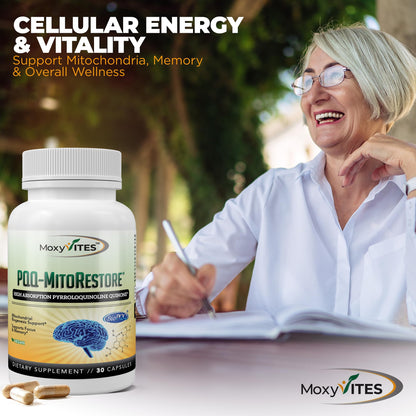 MITORESTORE PQQ – Brain & Memory Support, BioPQQ 20mg, 30 Vegan Capsules