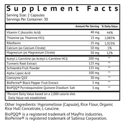 VitaMonk MitoTrax Mitochondrial Supplements - 60 Capsules | Advanced PPQ Formula