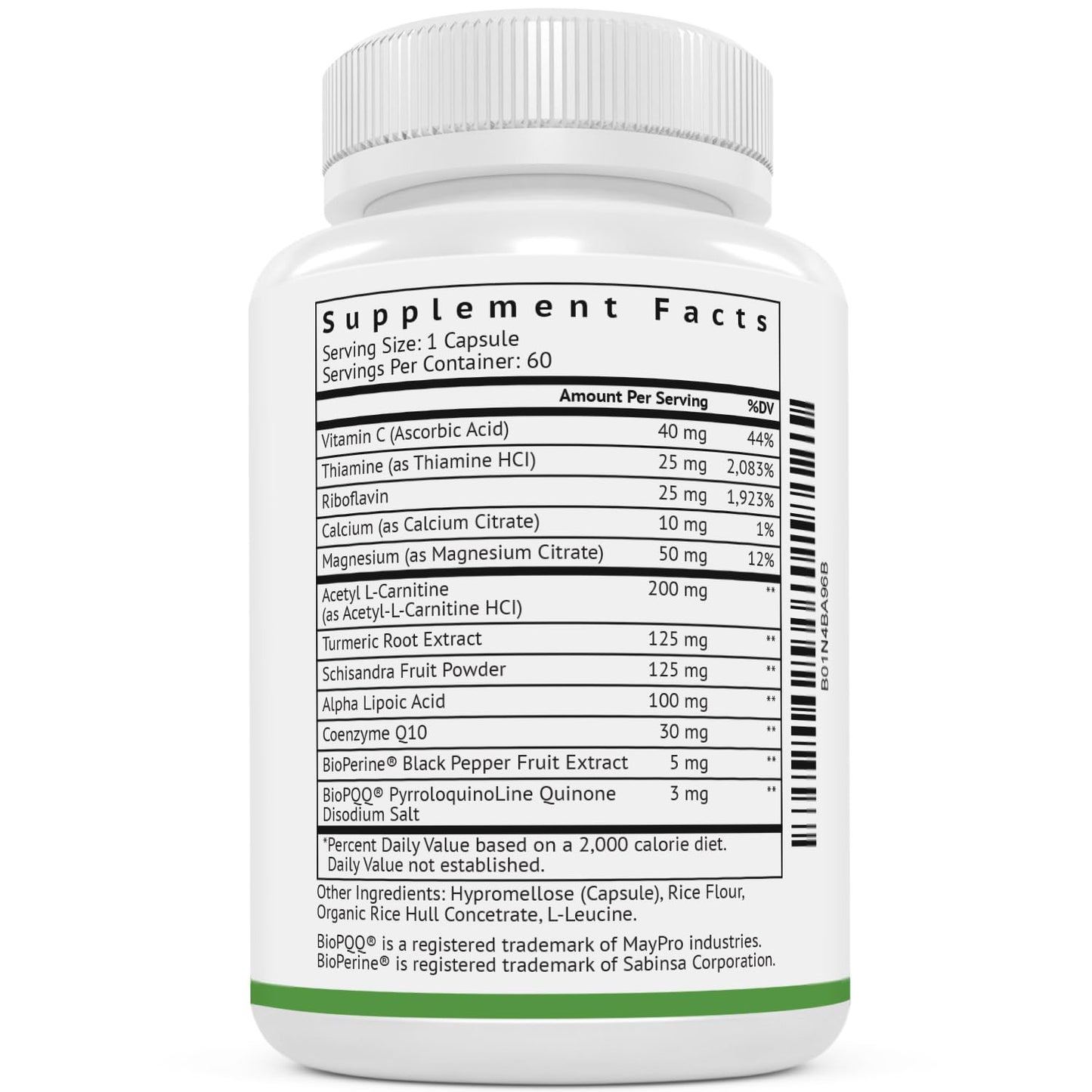 VitaMonk MitoTrax Mitochondrial Supplements - 60 Capsules | Advanced PPQ Formula