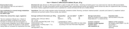 Mivolis Iron + Vitamin C Effervescent Tablets - 4 Packs x 20 Tablets | Germany