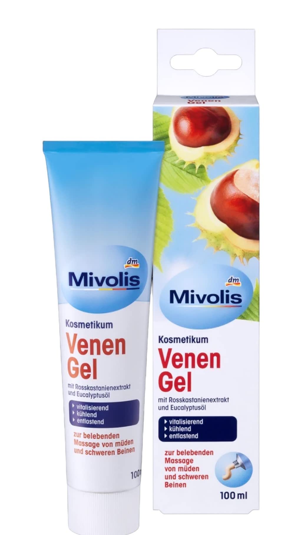 Mivolis Vein Gel with Horse Chestnut Extract & Eucalyptus Oil – 100 ml