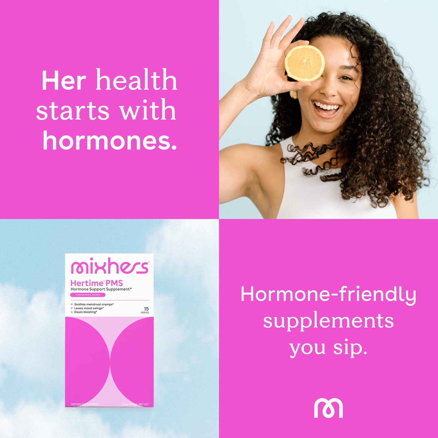 MIXHERS Hertime PMS – Hormonal Health & Menstrual Support (Sugar-Free)