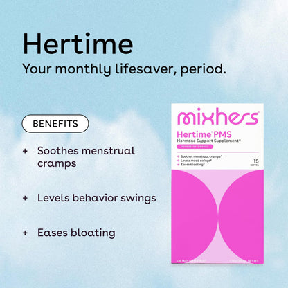 MIXHERS Hertime PMS – Hormonal Health & Menstrual Support (Sugar-Free)