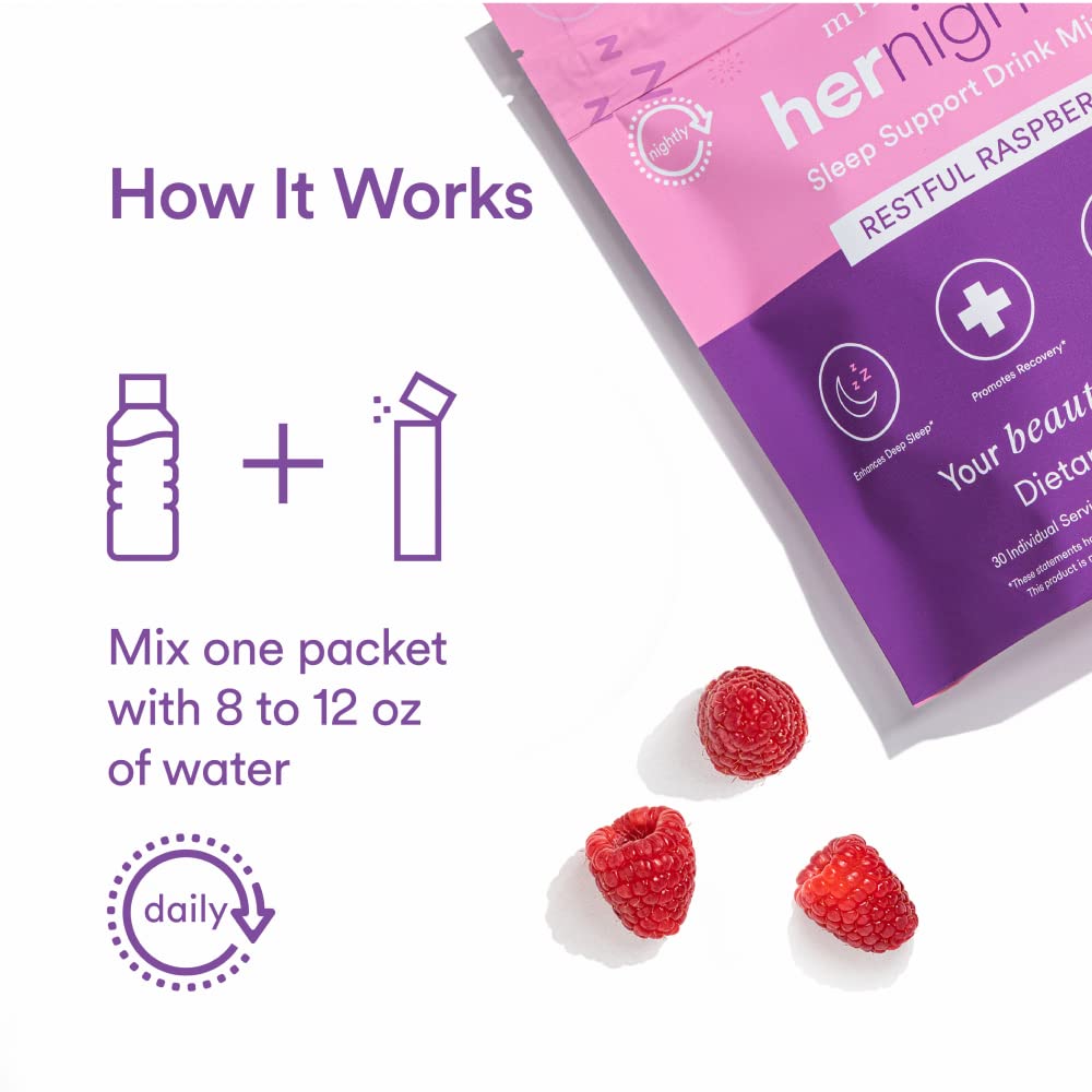 MIXHERS Sleep Support Supplement | Chocolate Drink Mix – 15 Sticks