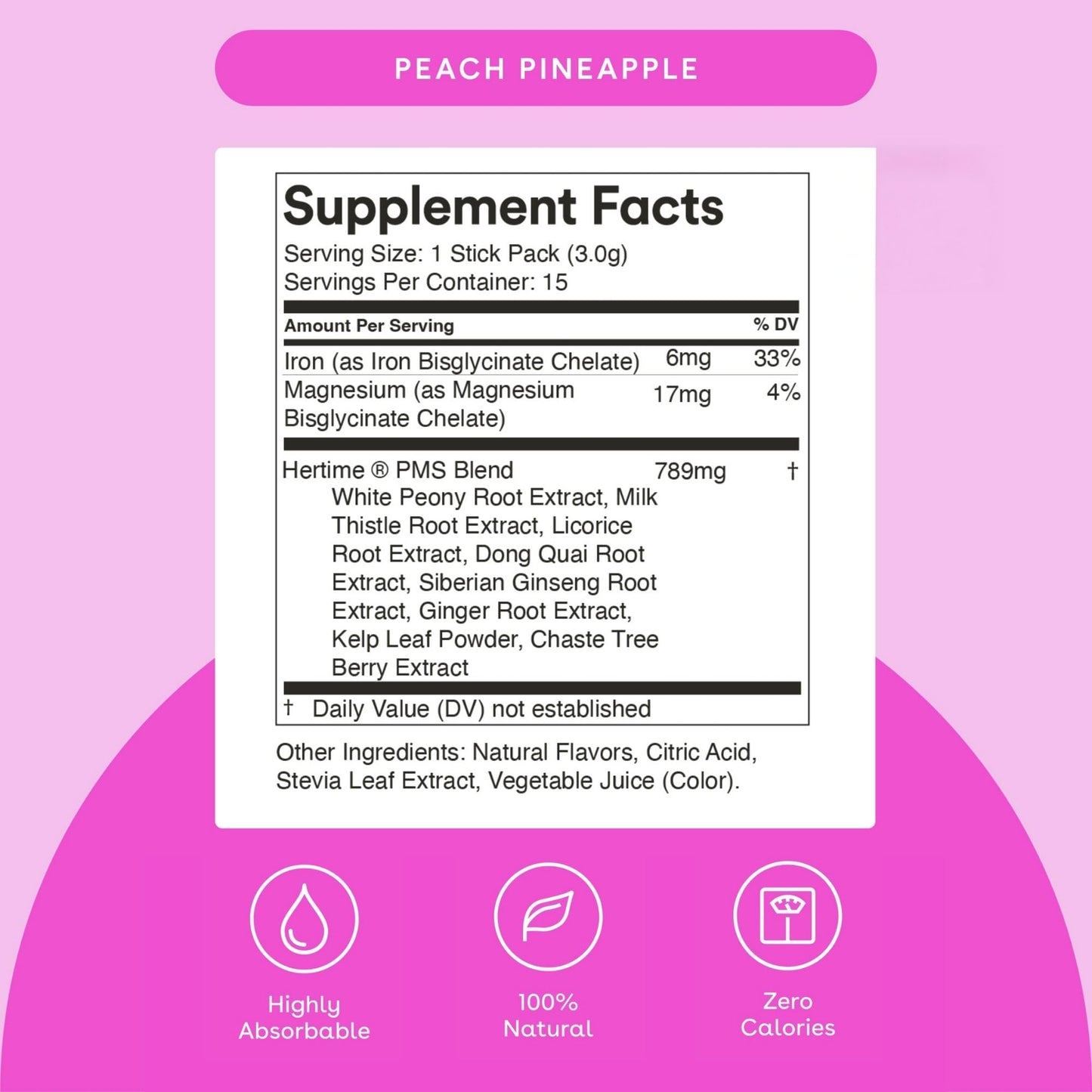 Mixhers Hertime PMS+ | Hormonal Health & Menstrual Comfort • Sugar-Free