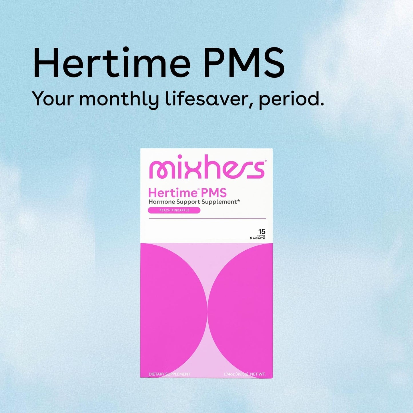 Mixhers Hertime PMS+ | Hormonal Health & Menstrual Comfort • Sugar-Free