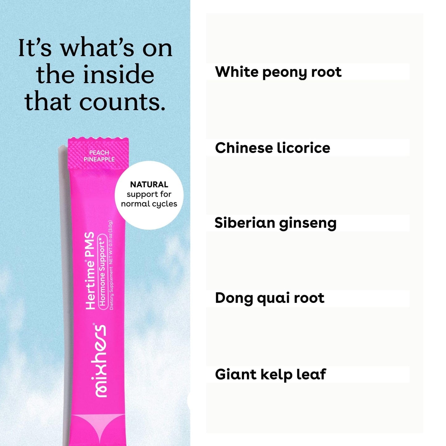 Mixhers Hertime PMS+ | Hormonal Health & Menstrual Comfort • Sugar-Free